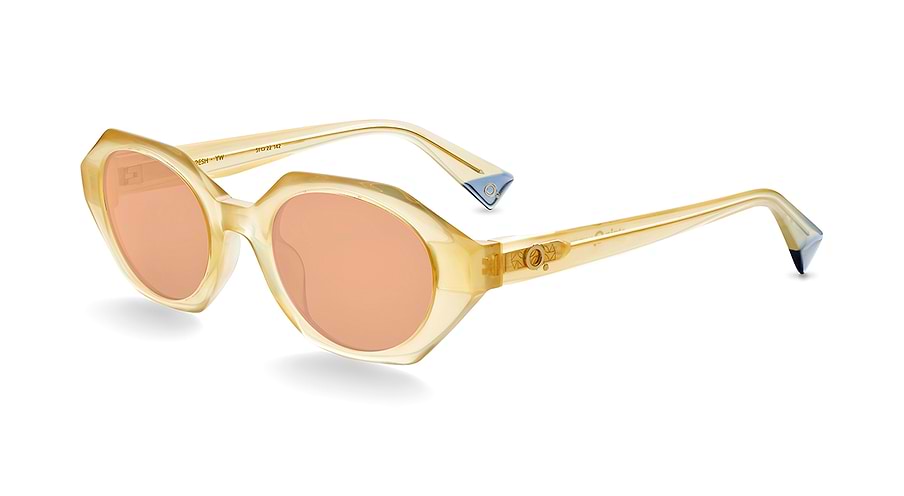 Das Bild zeigt die Sonnenbrille FRESH YW von der Marke Etnia Barcelona in gelb.